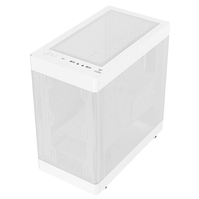 Case PROMESH 35W - Gaming Office Mini Tower mATX- Type-C- 2xUSB3- 3 Lati MESH- White Edition