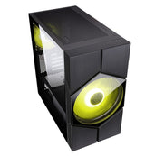 Case VORTEX - Gaming Mini Tower- mATX- 20cm & 12cm ARGB fan- 2xUSB3- Side Panel Temp Glass