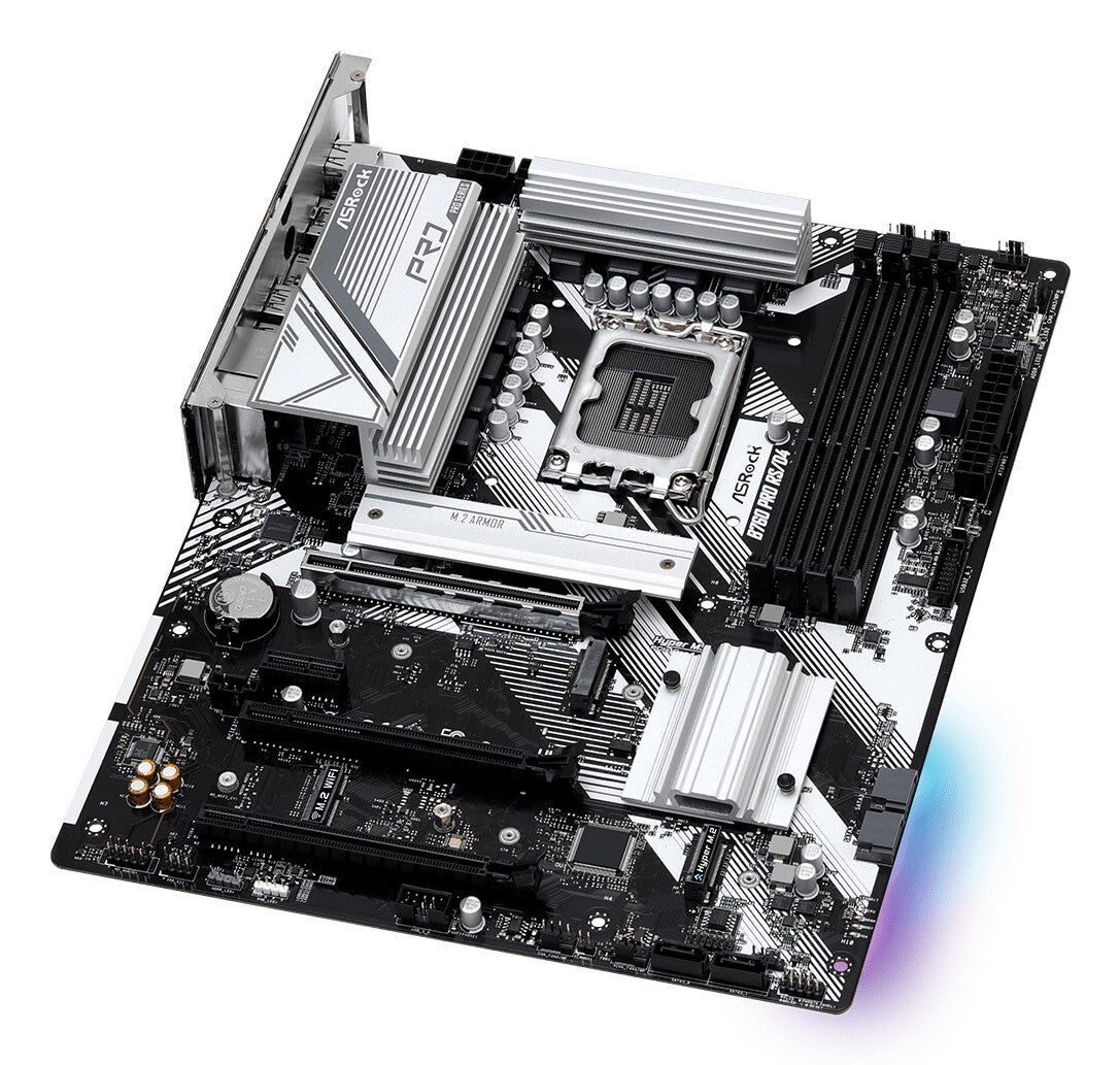 MB Asrock 1700 Intel B760 PRO RS/D4 4xDDR4- 4SATA3- 2xHyper M.2 1xM.2- HDMI DP ATX
