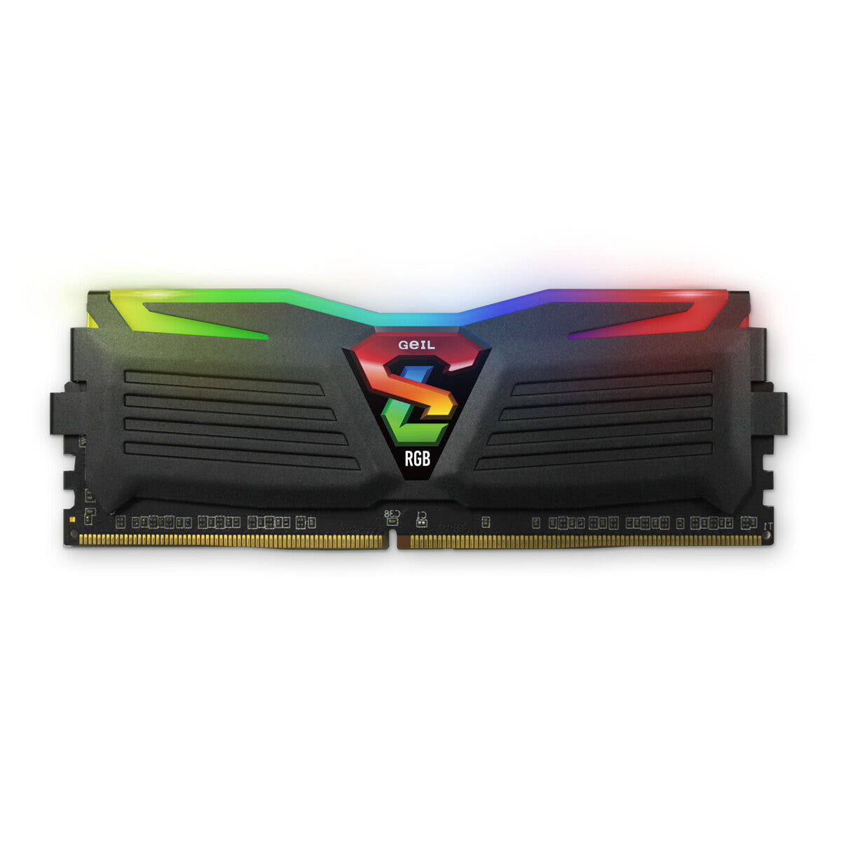 GEIL 16GB(8GBx2) PC4 3200MHz SUPER LIGHT RGB SYNC Heatsink System 16-20-20-40 - Black