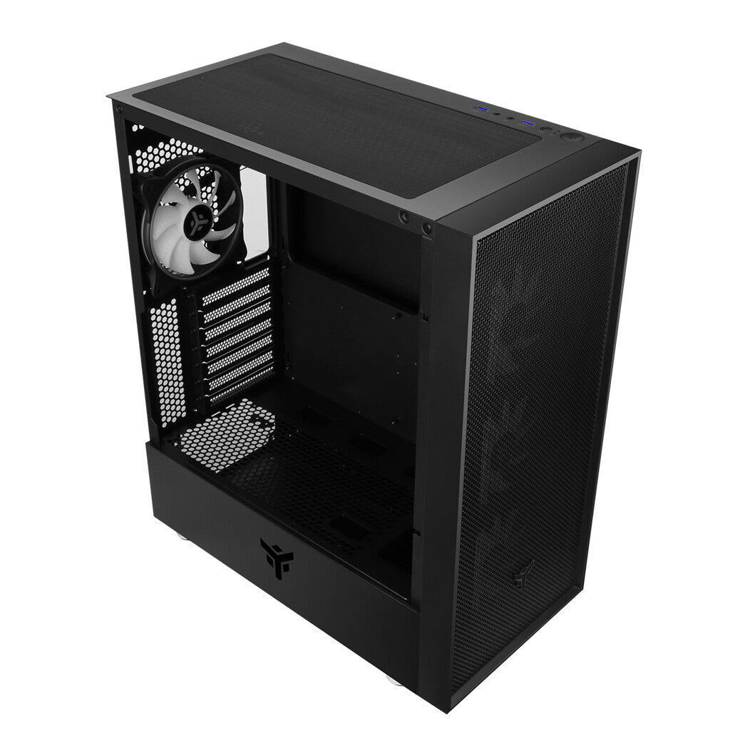 VERTIBRA H210 Case - Gaming Middle Tower- 4x12cm ARGB fan- 2xUSB3- Side Panel Temp Glass