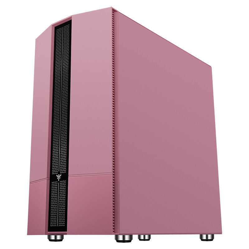 Case LIFLIG P41 - Gaming Mini Tower- mATX- 12cm ARGB fan- 2xUSB3- Side Panel Temp Glass- Pink Edition