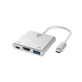 ITEK Adattatore USB-C a USB3.0(5G) + HDMI(4K) + USB-C(100W PD)