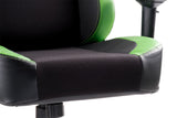 itek Gaming Chair SCOUT PM30 - PVC and Fabric - 4D Armrests - Black Green