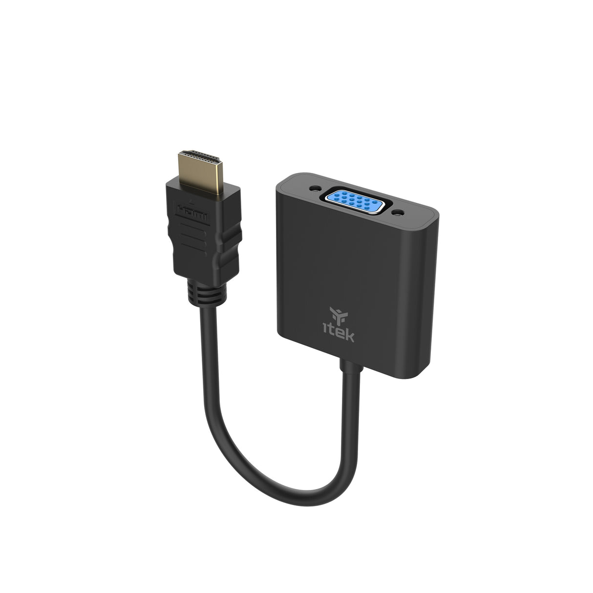 ITEK Adattatore HDMI maschio a VGA femmina (con jack audio 3.5mm)