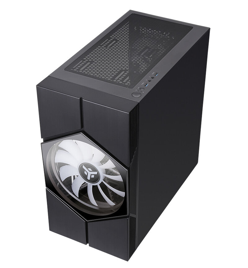 Case VORTEX - Gaming Mini Tower- mATX- 20cm & 12cm ARGB fan- 2xUSB3- Side Panel Temp Glass