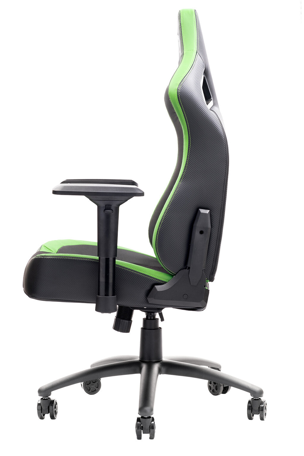 itek Gaming Chair SCOUT PM30 - PVC and Fabric - 4D Armrests - Black Green