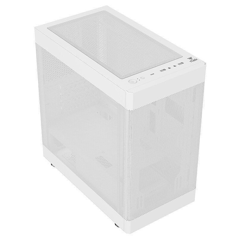 Case PROMESH 35W - Gaming Office Mini Tower mATX- Type-C- 2xUSB3- 3 Lati MESH- White Edition