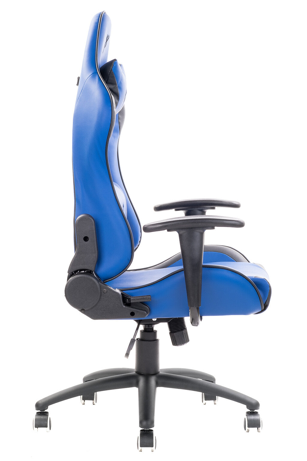 itek Gaming Chair PLAYCOM PM20 - PVC - Double Cushion - Reclining Backrest - Blue Black