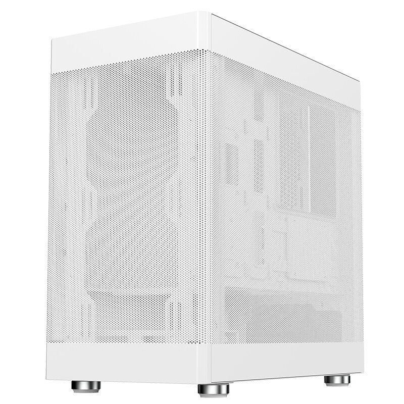 Case PROMESH 35W - Gaming Office Mini Tower mATX- Type-C- 2xUSB3- 3 Lati MESH- White Edition