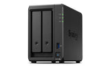 Synology NAS DS723+ 2-Bay 2.5"/3.5"/M.2 SSD/HDD- AMD Ryzen R1600 4GB D4- USB3- 2xRJ45- eSATA