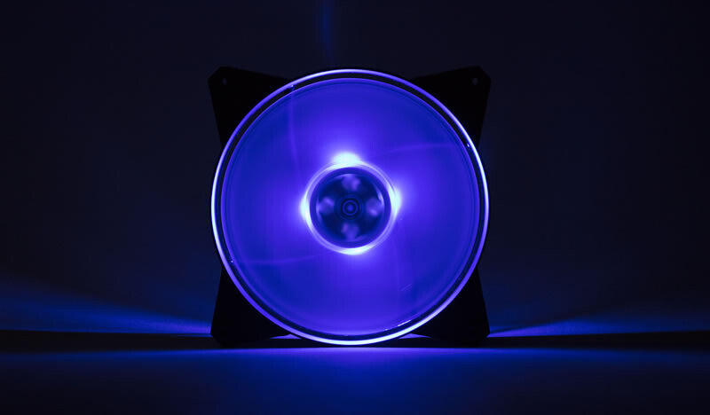 MasterFan Pro 140 Air Flow RGB PACK- ventola 140mm LED- 650 ~ 1500 RPM- 3in1 con controller RGB