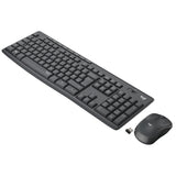 Tastiera + Mouse LOGITECH RETAIL - MK295- Wireless- Silent- Grafite