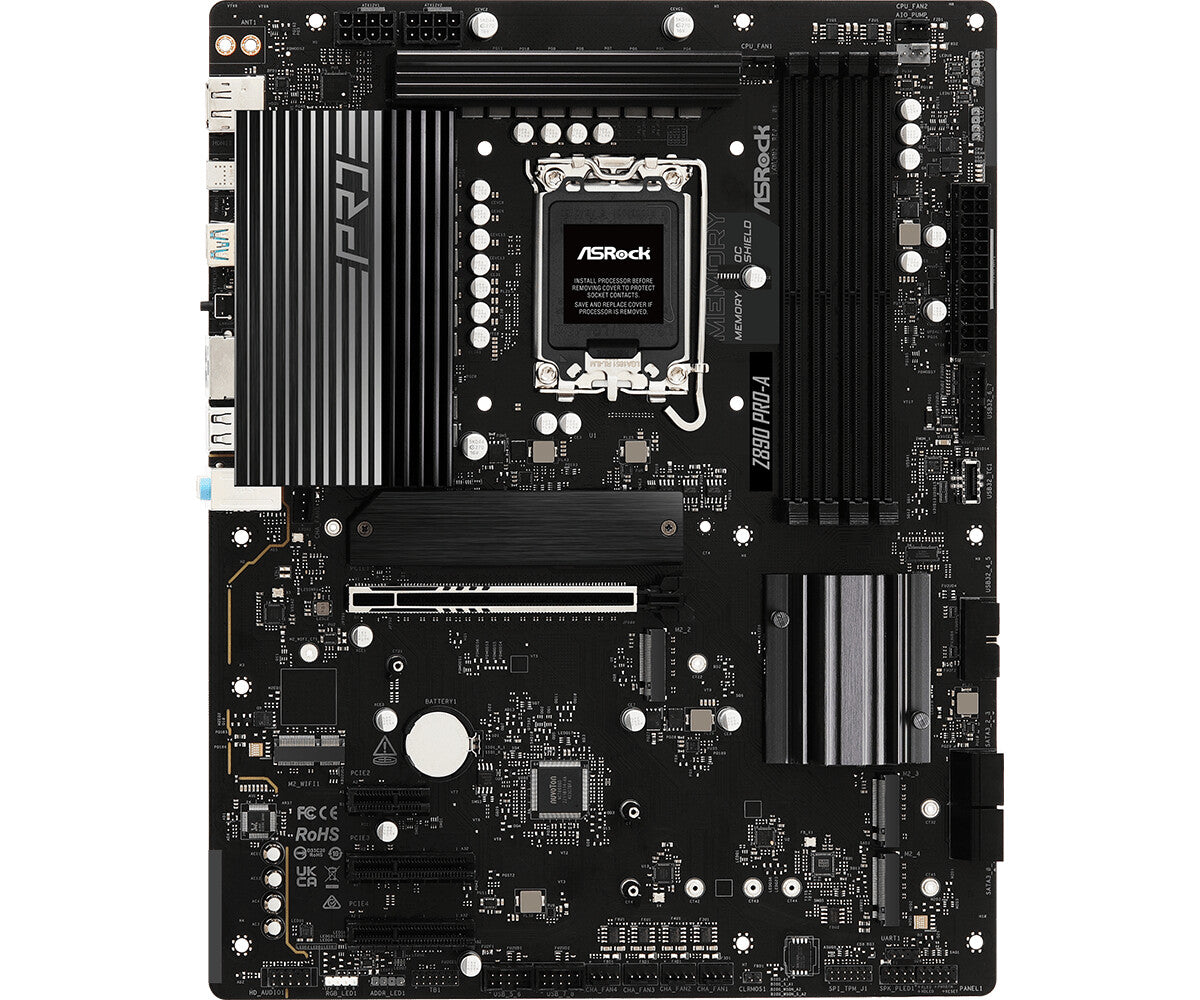 MB Asrock 1851 Z890 PRO-A- 4*DDR5- 4*SATA3- 2*M.2- HDMI- DP- ATX