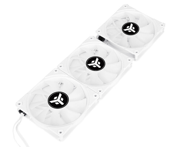 Kit 3x UW12 White case fan - 12cm - ARGB Sync 5V 3pin - 4pin PWM - Wireless