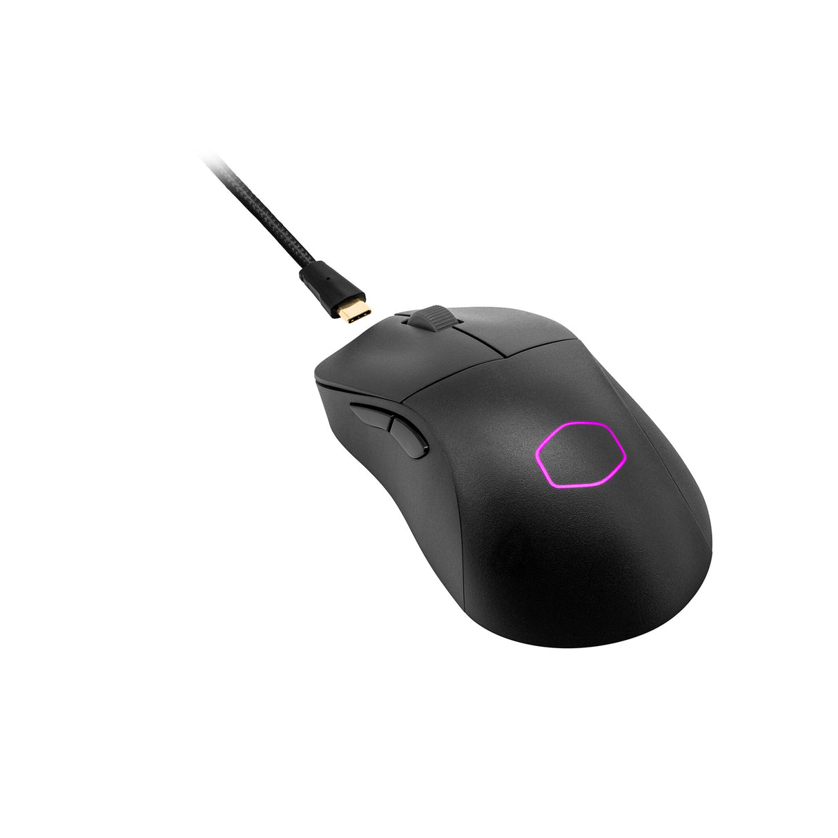 CM Mouse Gaming MM731 Black Matte-HYBRID WIRELESS-Claw&Palm-ABS Plastic Rubber PTFE-PixArt Optical Sensor-6 tasti-fino a19000DPI