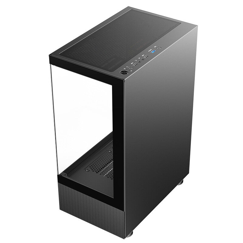 Case SHOWBUI 33B - Gaming Tower ATX- 12cm ARGB fan- USB3- Side & Front Panel Temp Glass