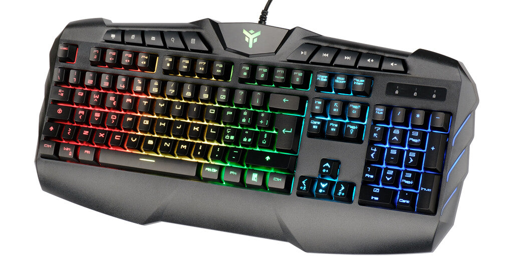 T20 Keyboard and Mouse Combo - Membrane - RGB - Multimedia - Mouse with software - RGB - P3212 Sensor