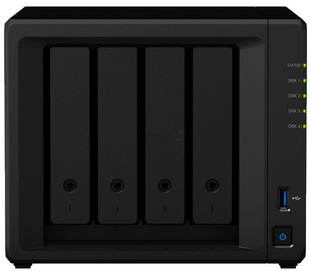 Synology NAS DS423+ 4-Bay 2.5"/3.5"/M.2 SSD/HDD- Intel Celeron J4125 2GB D4- 2xUSB3- 2xRJ45