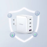 UGREEN Caricatore USB 100W GaN Nexode- 3x Type-C- 1xUSB3 White