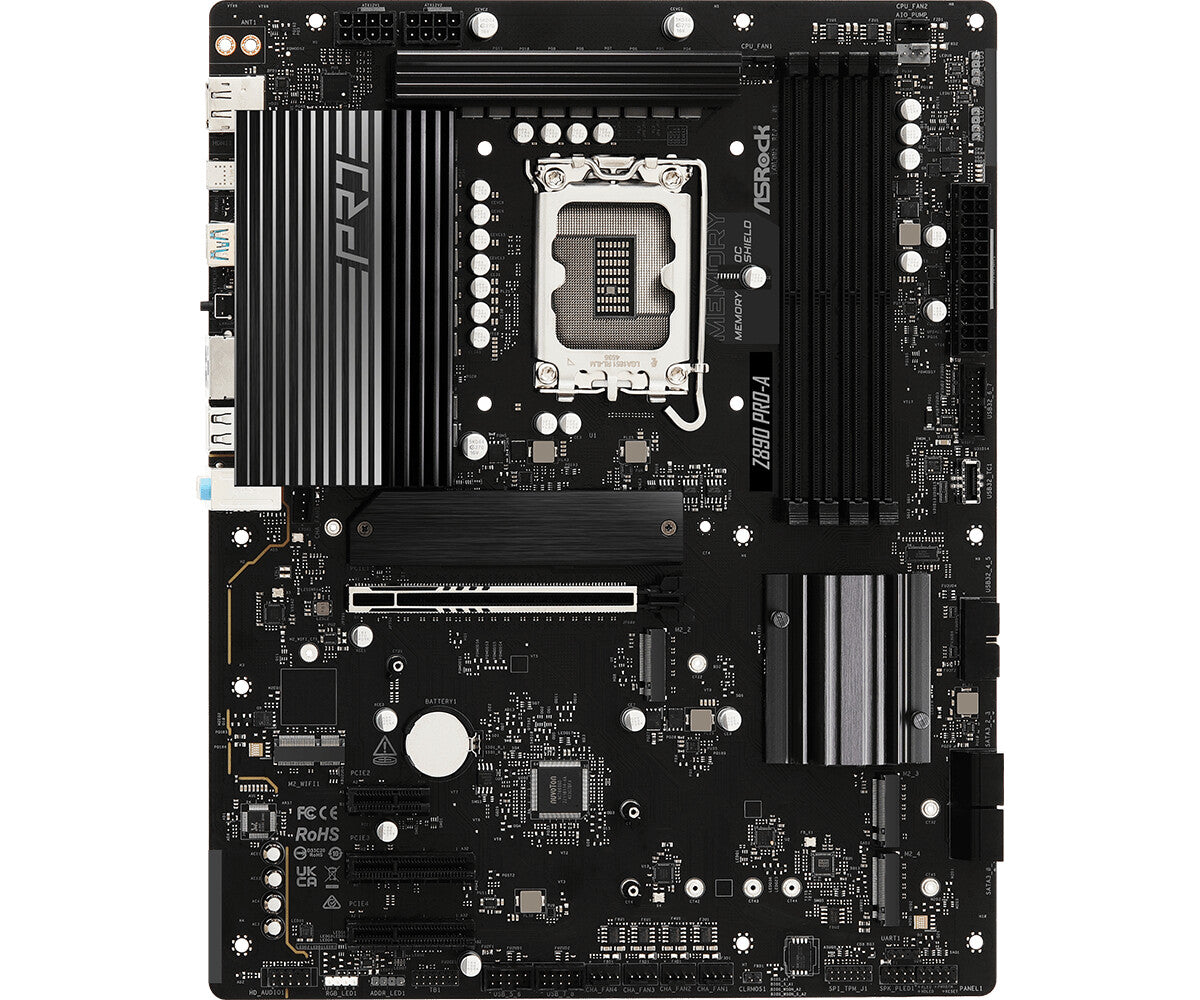 MB Asrock 1851 Z890 PRO-A- 4*DDR5- 4*SATA3- 2*M.2- HDMI- DP- ATX