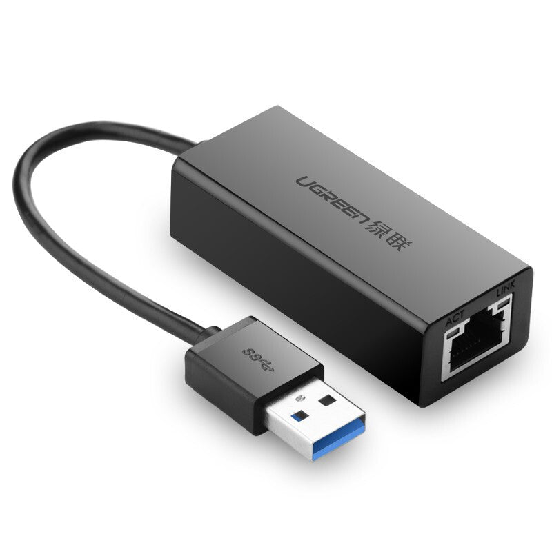 UGREEN USB 3.0-Gigabit Ethernet Adapter (Black)