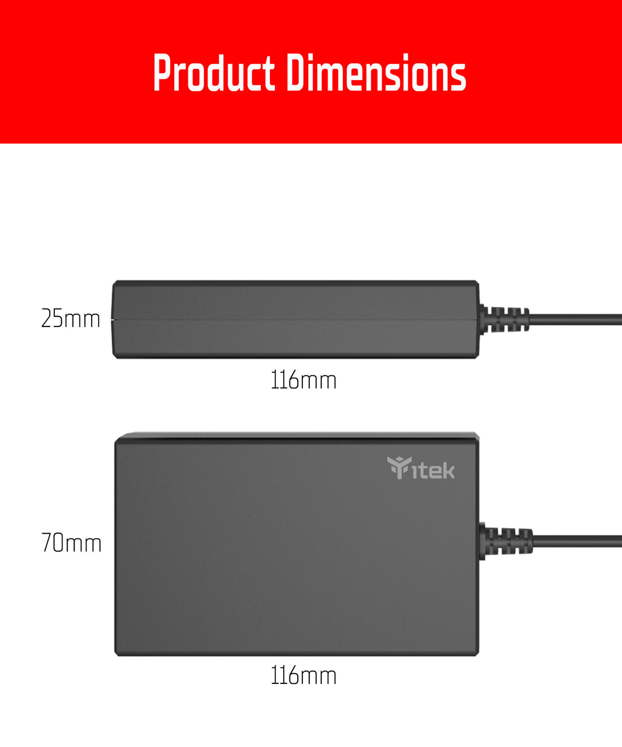 Alimentatore Universale per Notebook e Dispositivi USB-C- PD - 100W- Tecnologia GaN- Super Slim- USB-C e 8 connettori