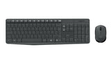 LOGITECH RETAIL Keyboard + Mouse - MK235- Wireless- Black