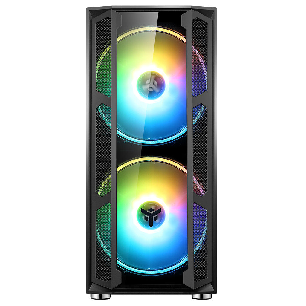 Case MAJES 20 EVO - Gaming Full Tower- 2x20cm ARGB fan- USB3- Front & Side Panel Temp Glass