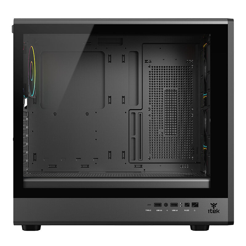 Case MESHCORE 36B - Gaming Tower- ATX- 4x12cm ARGB fan- 2xUSB3- Type-C- Temp Glass Side Panel