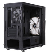 Case VORTEX - Gaming Mini Tower- mATX- 20cm & 12cm ARGB fan- 2xUSB3- Side Panel Temp Glass