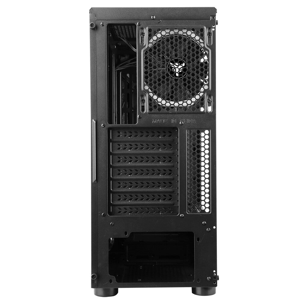 Case THE ROCK EVO - Gaming Middle Tower- USB3- 12cm ARGB fan- Side Panel Temp Glass