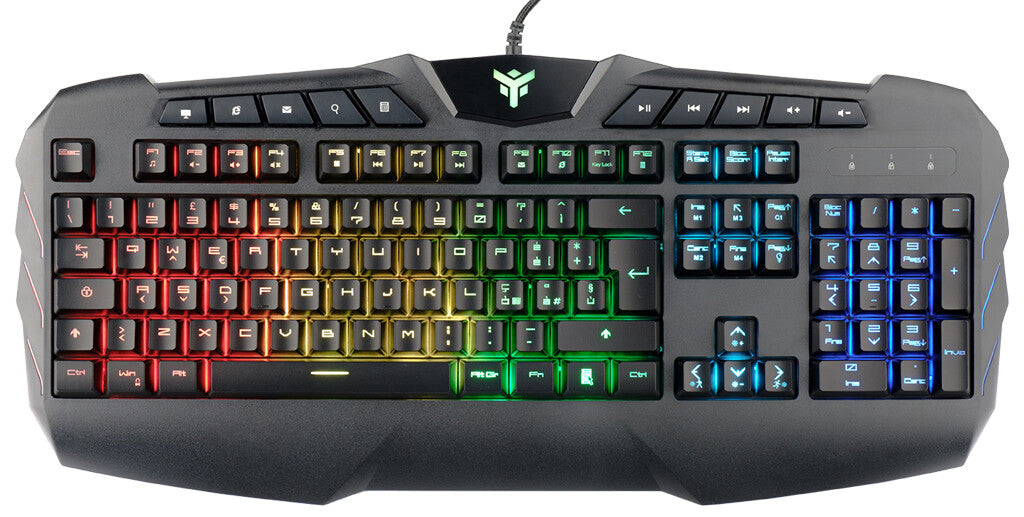 T20 Keyboard and Mouse Combo - Membrane - RGB - Multimedia - Mouse with software - RGB - P3212 Sensor