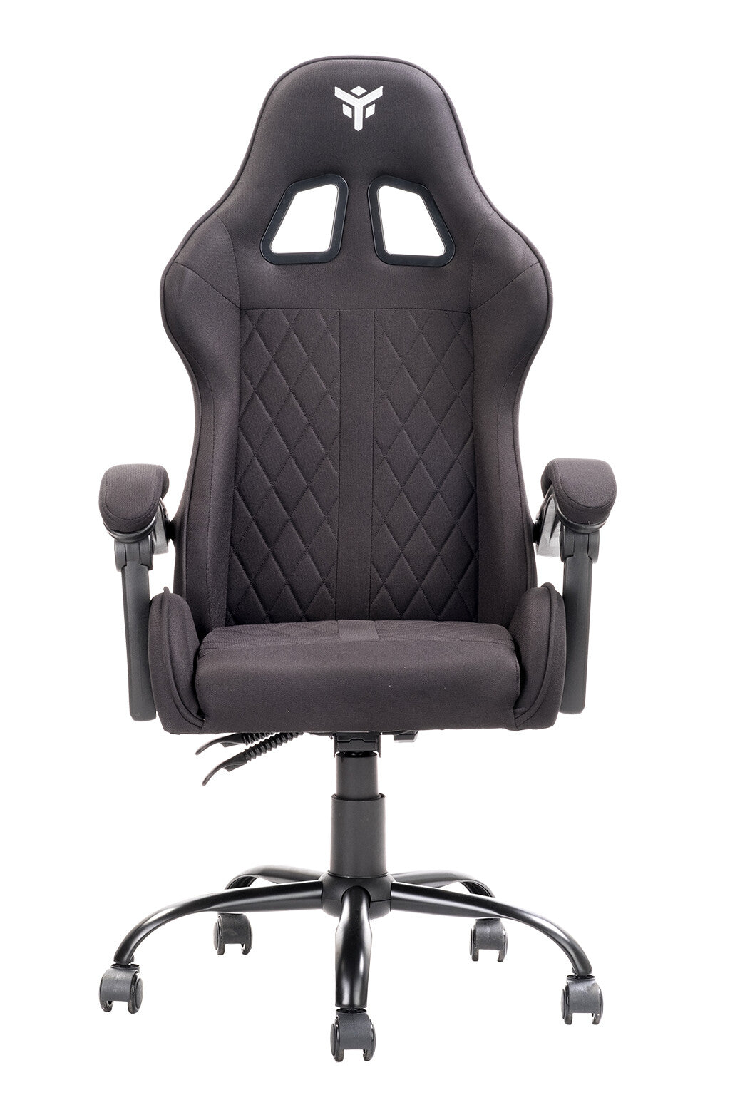 itek Gaming Chair RHOMBUS FF10 - Tessuto- Doppio Cuscino-  Schienale Reclinabile- Nero Nero