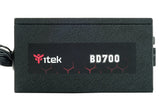 Alimentatore BD700 - 700W- 80Plus EU Bronze PFC Attivo- Ventola HDB 12cm- DC to DC- Semi Modulare
