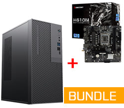 Bundle - Case Pilot Z15 with MB BIOSTAR H610MT-E