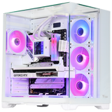 Case DARK CAVE PANO - Gaming Tower- ATX- 4x12cm ARGB fan- 2xUSB3- Type-C- Temp Glass Top- Side & Front Panel- White Edition