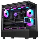 Case SHOWBUI 42B - Gaming Tower- ATX- 3x12cm ARGB fan- 2xUSB3- Type-C- Side & Front Panel Temp Glass