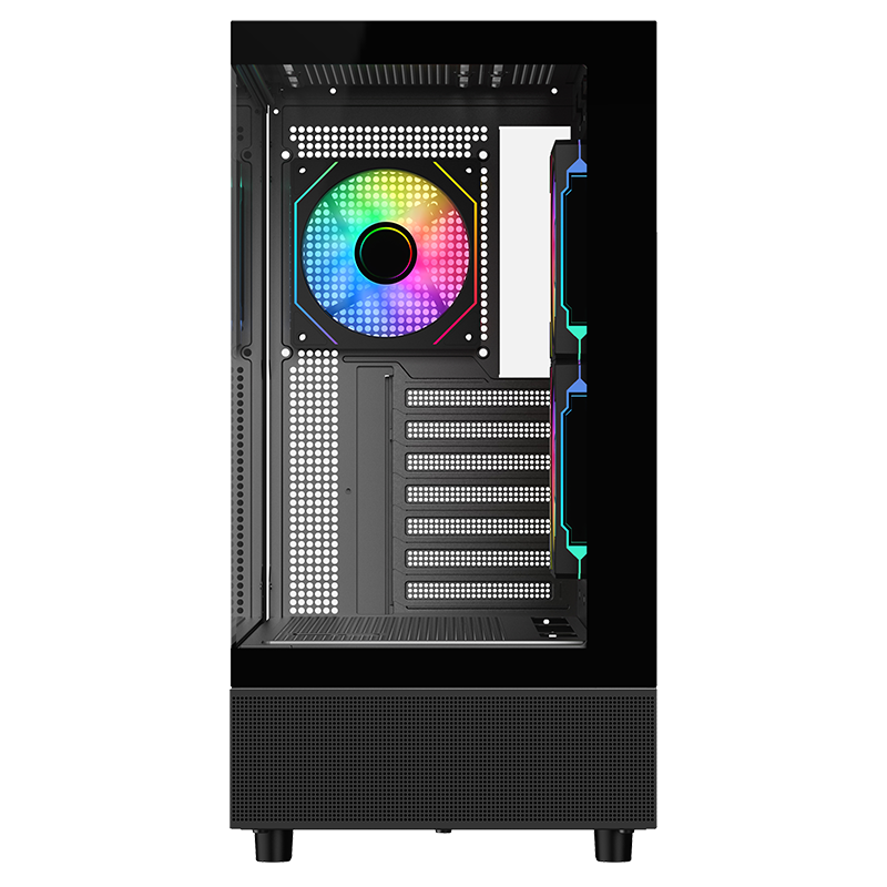 Case SHOWBUI 42B - Gaming Tower- ATX- 3x12cm ARGB fan- 2xUSB3- Type-C- Side & Front Panel Temp Glass