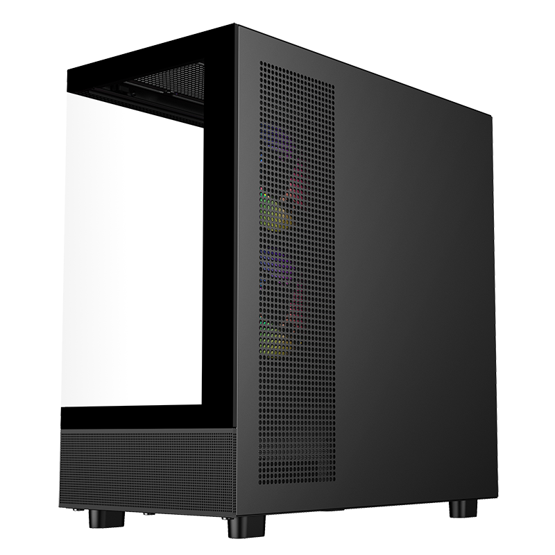 Case SHOWBUI 42B - Gaming Tower- ATX- 3x12cm ARGB fan- 2xUSB3- Type-C- Side & Front Panel Temp Glass