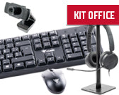 Kit Office - Tastiera e Mouse S22 + Cuffie H360 + Stand Z1 + Web Cam W300