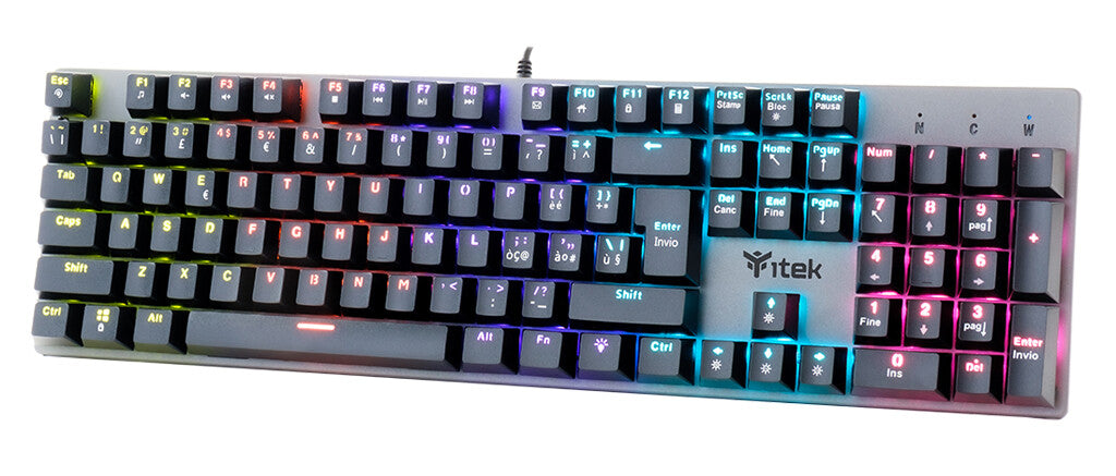 X10 Gaming Keyboard - Mechanical - Blue Switch - 104 keys - Rainbow LED with 12 modes