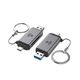 ITEK Adattatore USB-C o USB-A a Card Reader SD/TF (104Mbs)