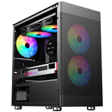 Case PROMESH 35B - Gaming Office Mini Tower mATX- Type-C- 2xUSB3- 3 Lati MESH