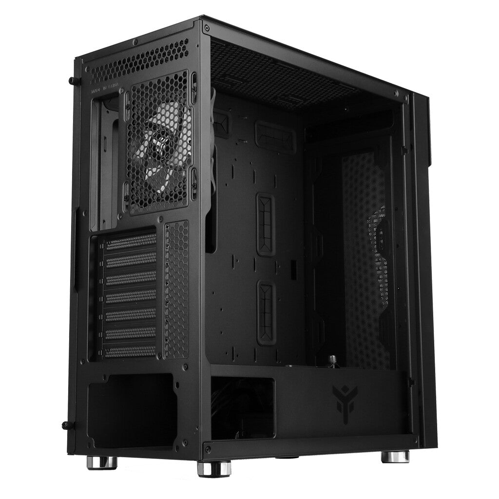 Case MAJES 30 - Gaming Full Tower- 12cm ARGB fan- 2xUSB3- Side Panel Temp Glass