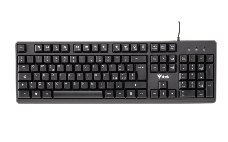Tastiera iTek DGT C01 - USB- 105 tasti- cavo 1.5m