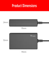 Alimentatore Universale per Notebook e Dispositivi USB-C- PD - 65W- Tecnologia GaN- Super Slim- USB-C e 8 connettori