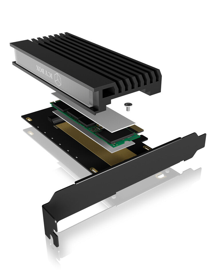 ICY BOX Scheda di estensione PCIe per SSD  M.2 NVMe- PCI-E x4