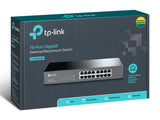 TP-LINK Switch Gigabit- 16-port- 16 10/100/1000M RJ45 ports- 1U 13-inch rack-mountable steel case