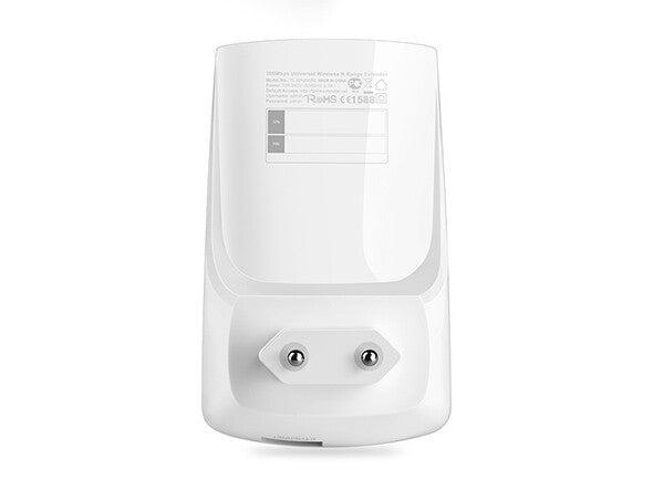 TP-LINK Extender Wi-Fi- 300Mbps- 2T2R- 802.11b/g/n- 1 10/100M LAN- Button- AP mode- 2 antenne interne